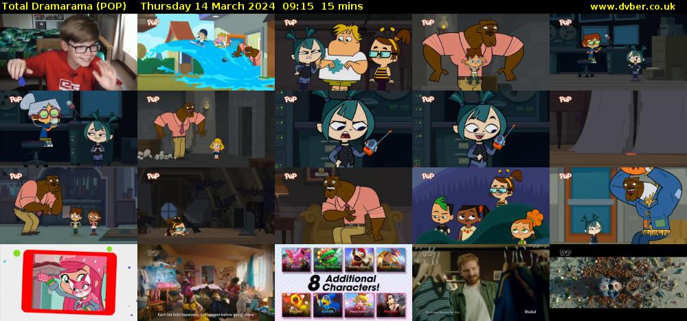 Total Dramarama (POP) Thursday 14 March 2024 09:15 - 09:30