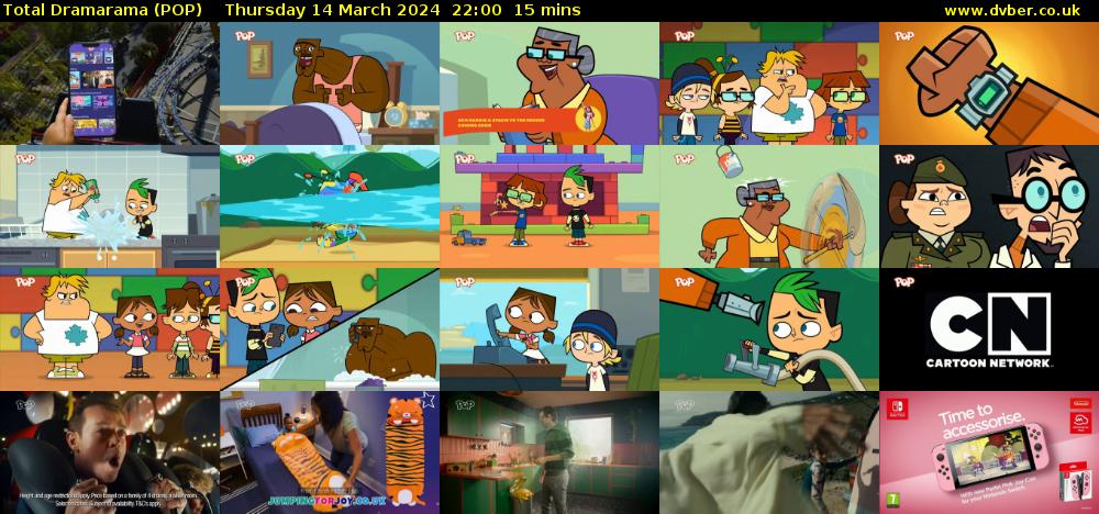 Total Dramarama (POP) Thursday 14 March 2024 22:00 - 22:15