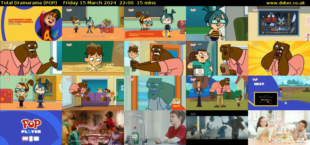 Total Dramarama (POP) Friday 15 March 2024 22:00 - 22:15