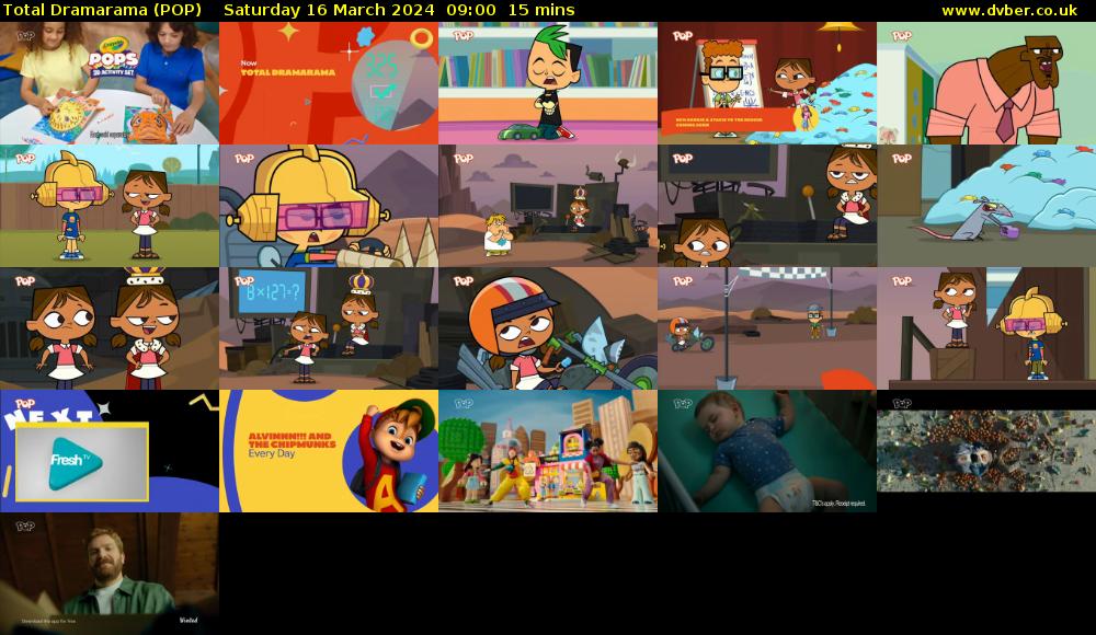 Total Dramarama (POP) Saturday 16 March 2024 09:00 - 09:15