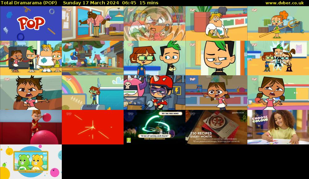Total Dramarama (POP) Sunday 17 March 2024 06:45 - 07:00