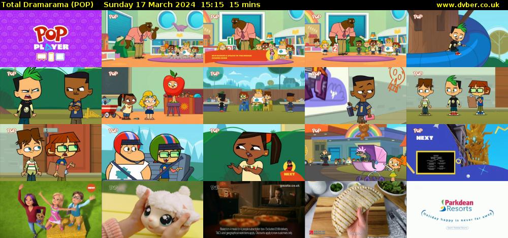 Total Dramarama (POP) Sunday 17 March 2024 15:15 - 15:30