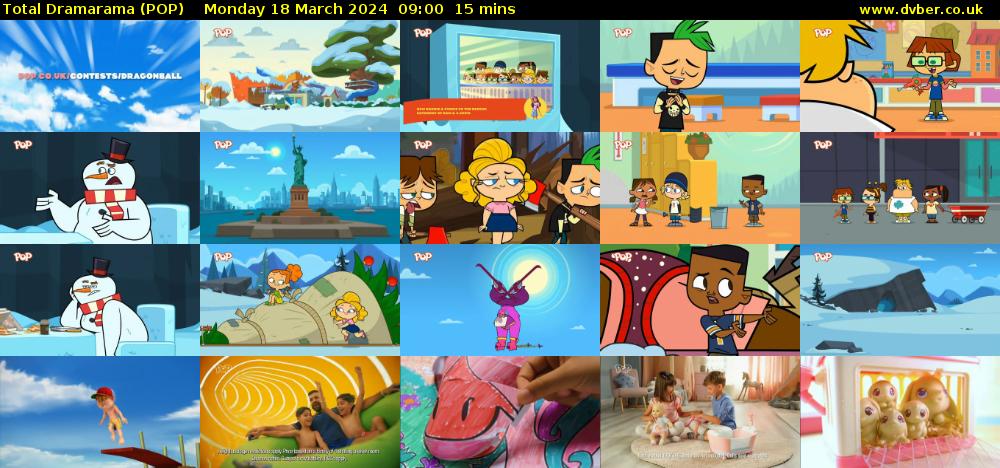 Total Dramarama (POP) Monday 18 March 2024 09:00 - 09:15
