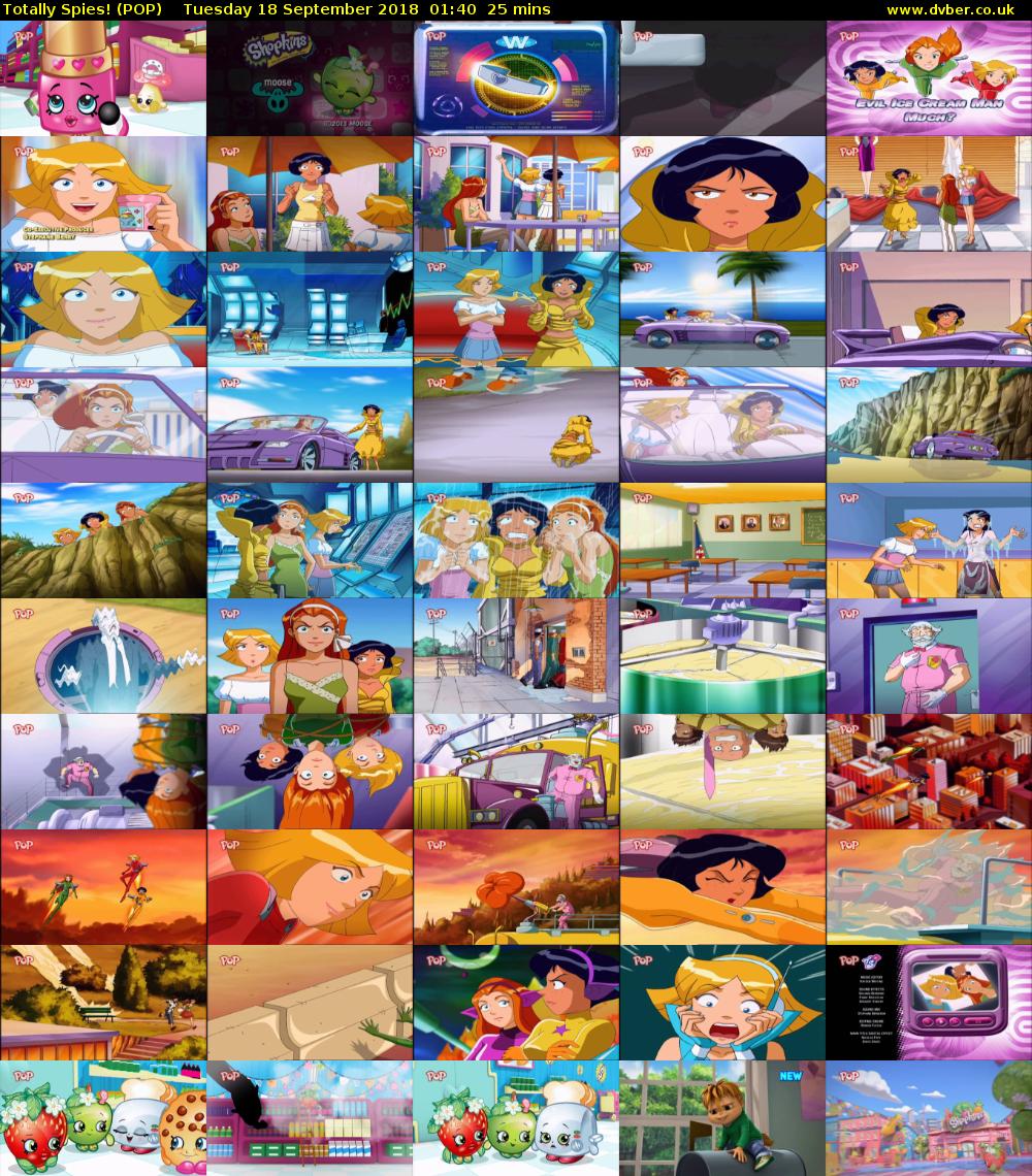 Totally Spies! (POP) Tuesday 18 September 2018 01:40 - 02:05
