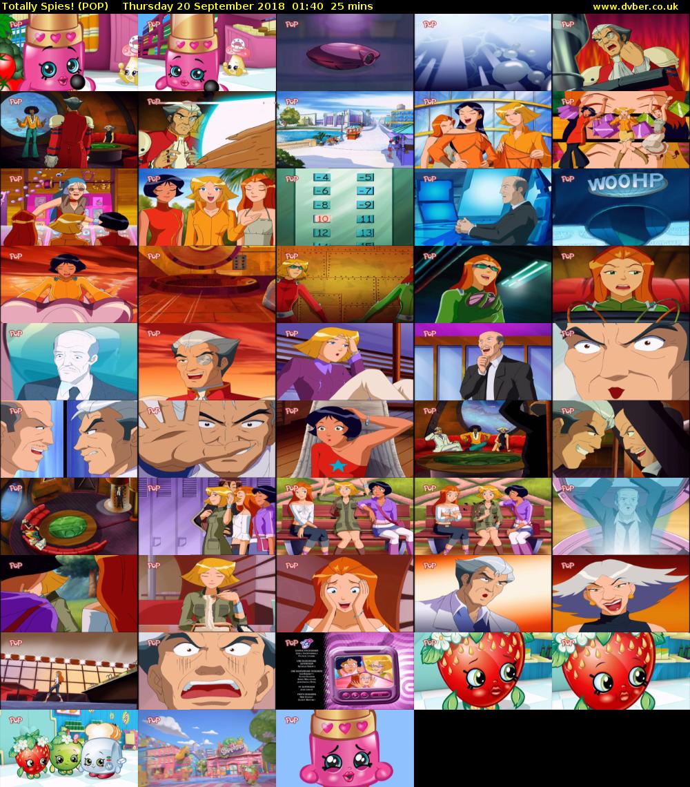 Totally Spies! (POP) Thursday 20 September 2018 01:40 - 02:05