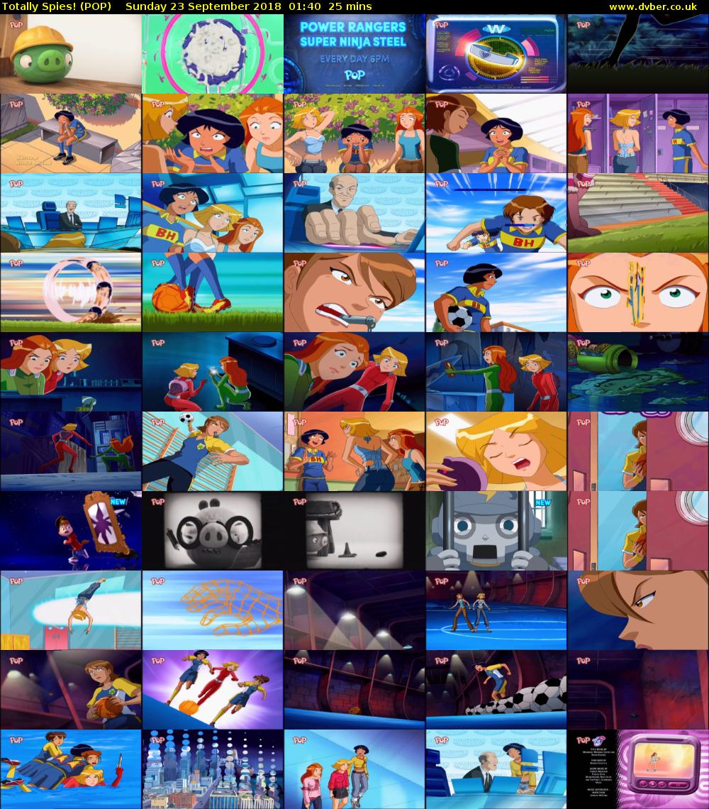 Totally Spies! (POP) Sunday 23 September 2018 01:40 - 02:05