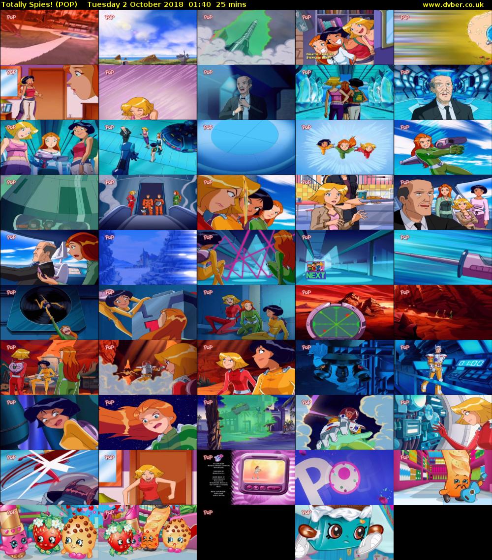 Totally Spies! (POP) Tuesday 2 October 2018 01:40 - 02:05
