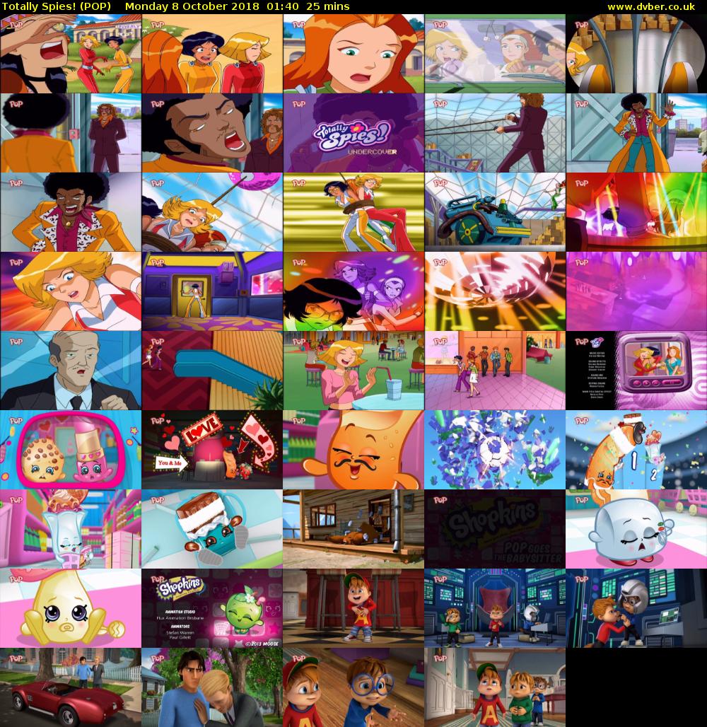 Totally Spies! (POP) Monday 8 October 2018 01:40 - 02:05
