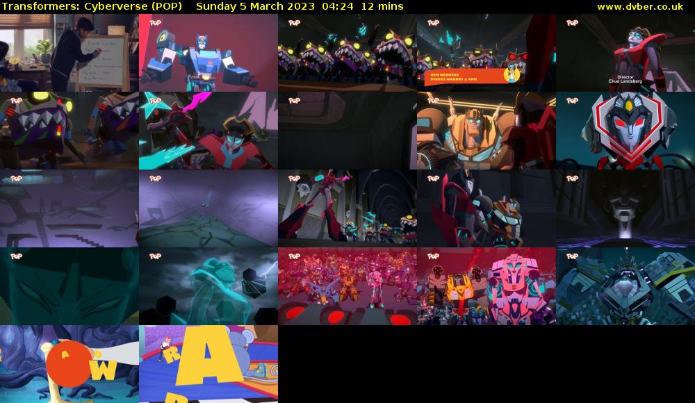 Transformers: Cyberverse (POP) Sunday 5 March 2023 04:24 - 04:36