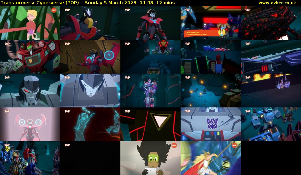 Transformers: Cyberverse (POP) Sunday 5 March 2023 04:48 - 05:00