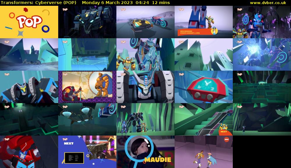 Transformers: Cyberverse (POP) Monday 6 March 2023 04:24 - 04:36