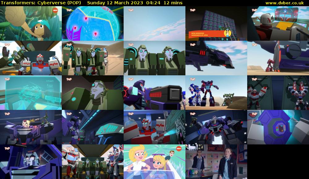 Transformers: Cyberverse (POP) Sunday 12 March 2023 04:24 - 04:36