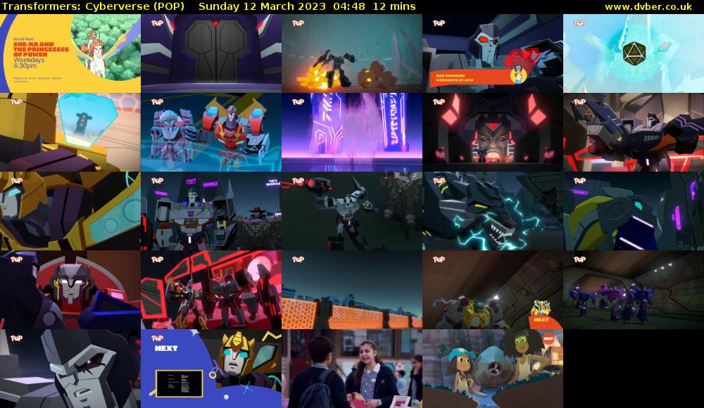 Transformers: Cyberverse (POP) Sunday 12 March 2023 04:48 - 05:00