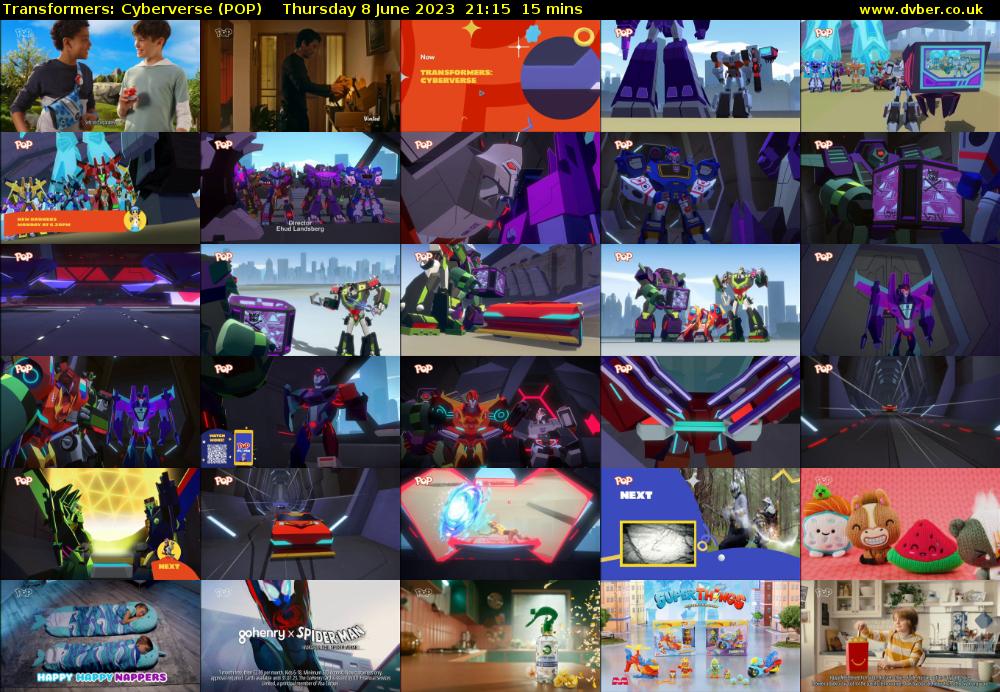 Transformers: Cyberverse (POP) Thursday 8 June 2023 21:15 - 21:30