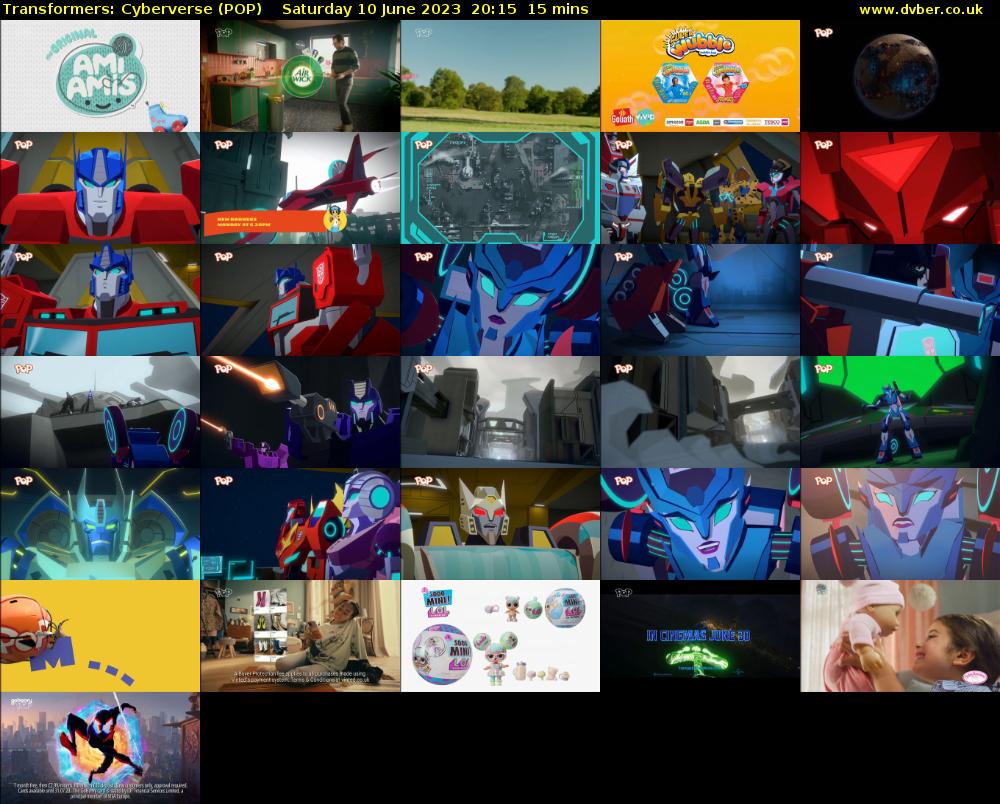 Transformers: Cyberverse (POP) Saturday 10 June 2023 20:15 - 20:30