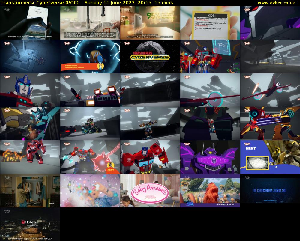 Transformers: Cyberverse (POP) Sunday 11 June 2023 20:15 - 20:30