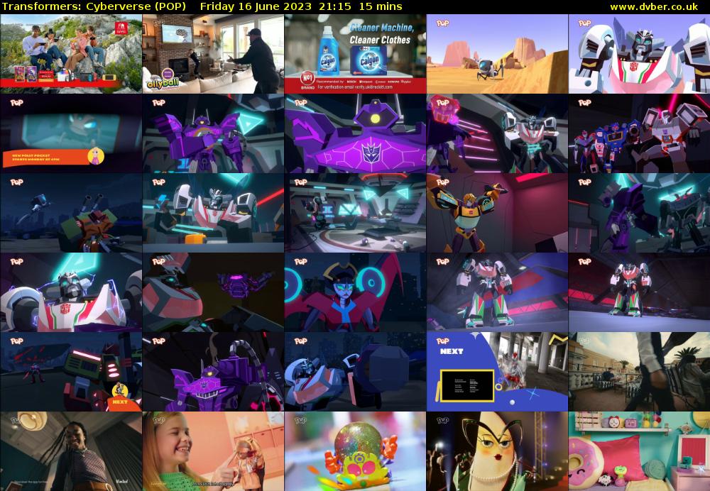 Transformers: Cyberverse (POP) Friday 16 June 2023 21:15 - 21:30