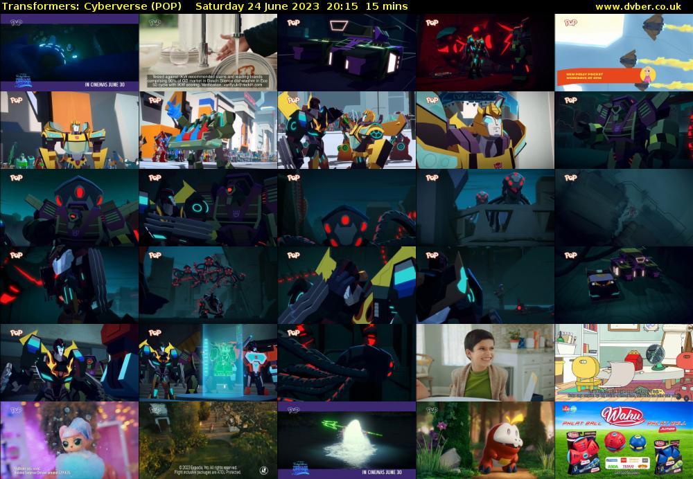 Transformers: Cyberverse (POP) Saturday 24 June 2023 20:15 - 20:30