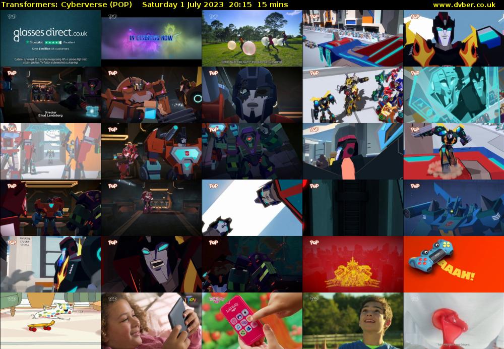 Transformers: Cyberverse (POP) Saturday 1 July 2023 20:15 - 20:30