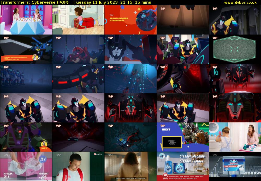 Transformers: Cyberverse (POP) Tuesday 11 July 2023 21:15 - 21:30