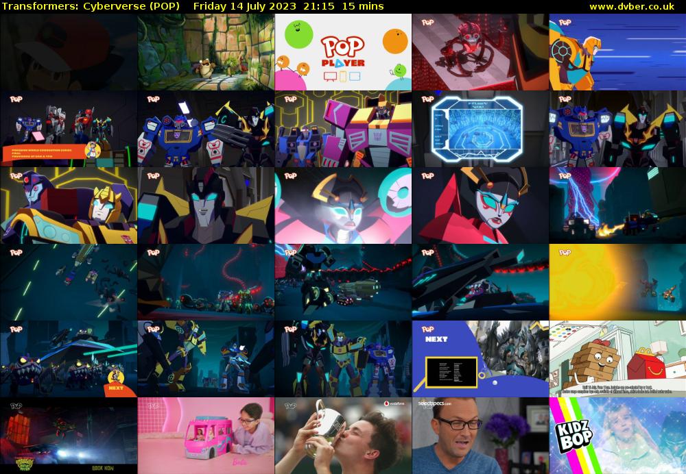 Transformers: Cyberverse (POP) Friday 14 July 2023 21:15 - 21:30
