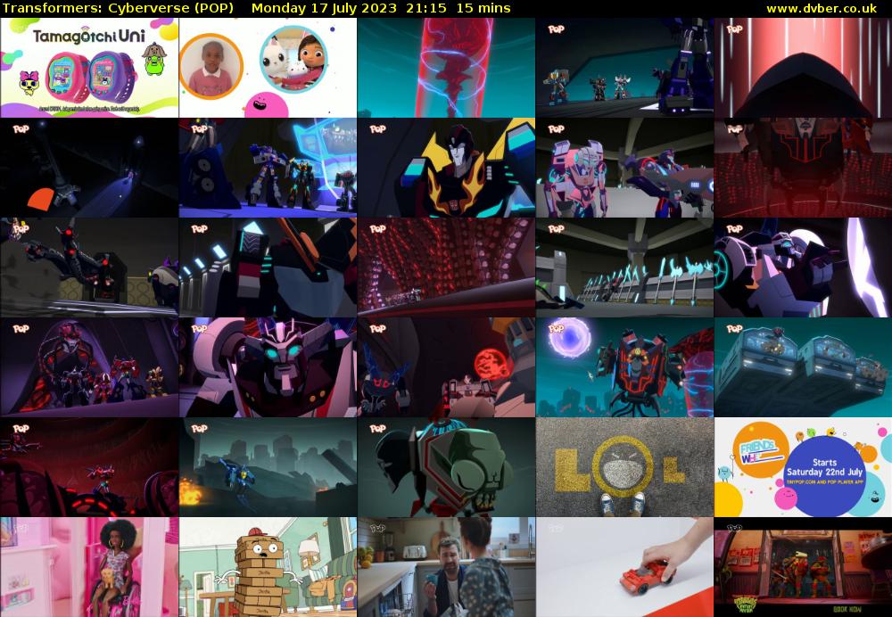 Transformers: Cyberverse (POP) Monday 17 July 2023 21:15 - 21:30
