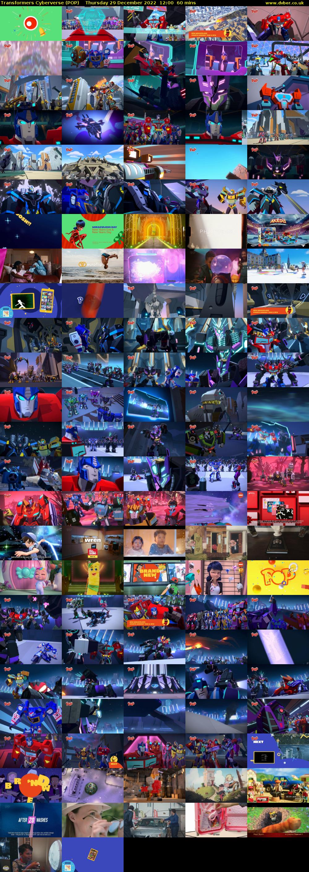Transformers Cyberverse (POP) Thursday 29 December 2022 12:00 - 13:00