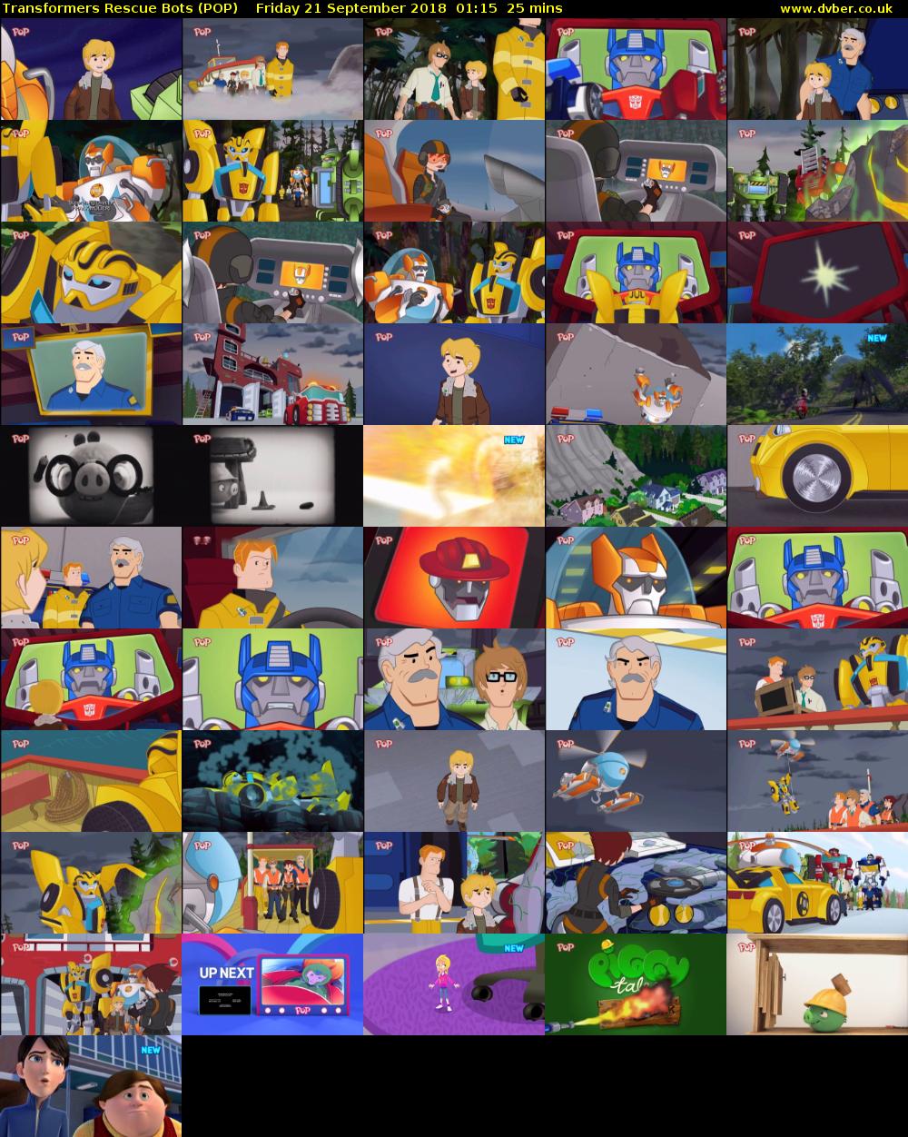 Transformers Rescue Bots (POP) Friday 21 September 2018 01:15 - 01:40