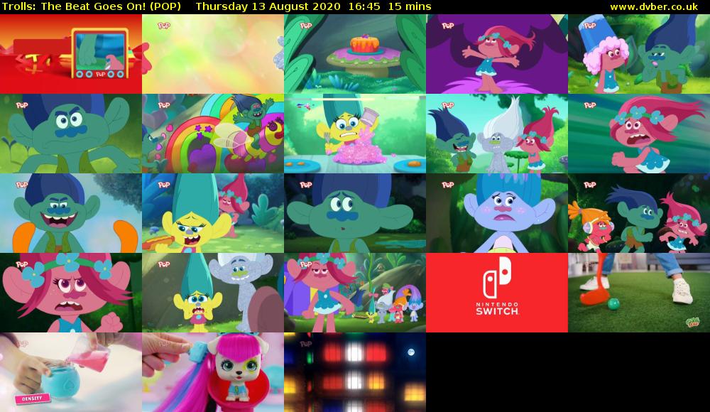 Trolls: The Beat Goes On! (POP) Thursday 13 August 2020 16:45 - 17:00