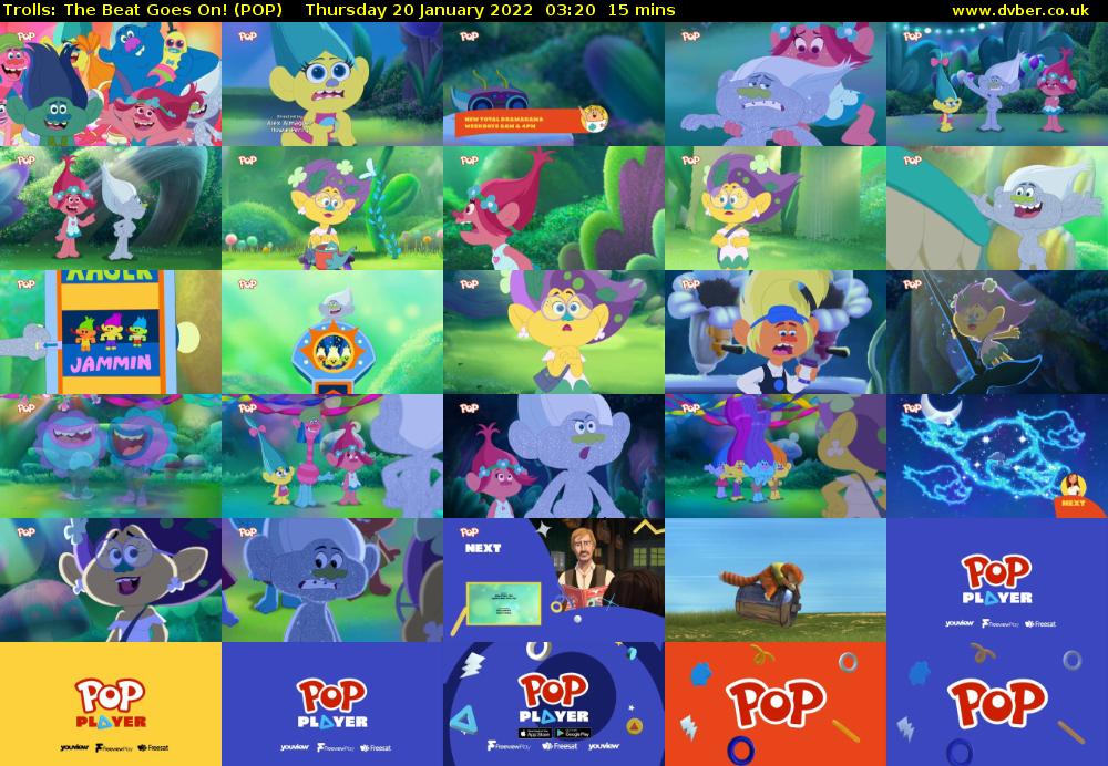 Trolls: The Beat Goes On! (POP) Thursday 20 January 2022 03:20 - 03:35