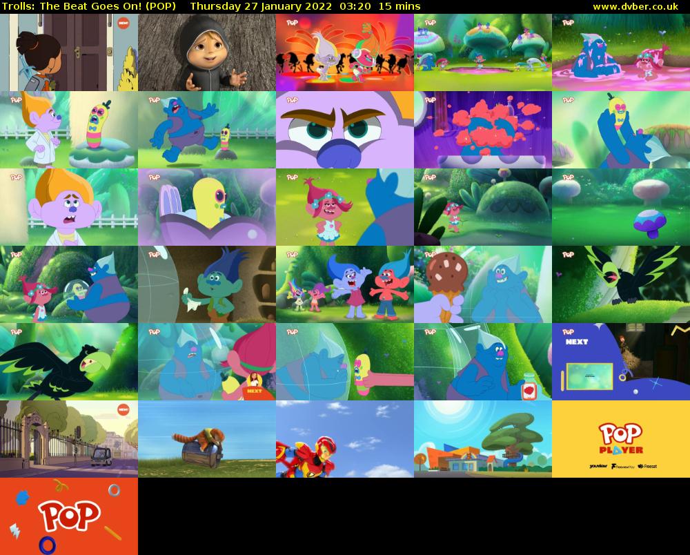 Trolls: The Beat Goes On! (POP) Thursday 27 January 2022 03:20 - 03:35