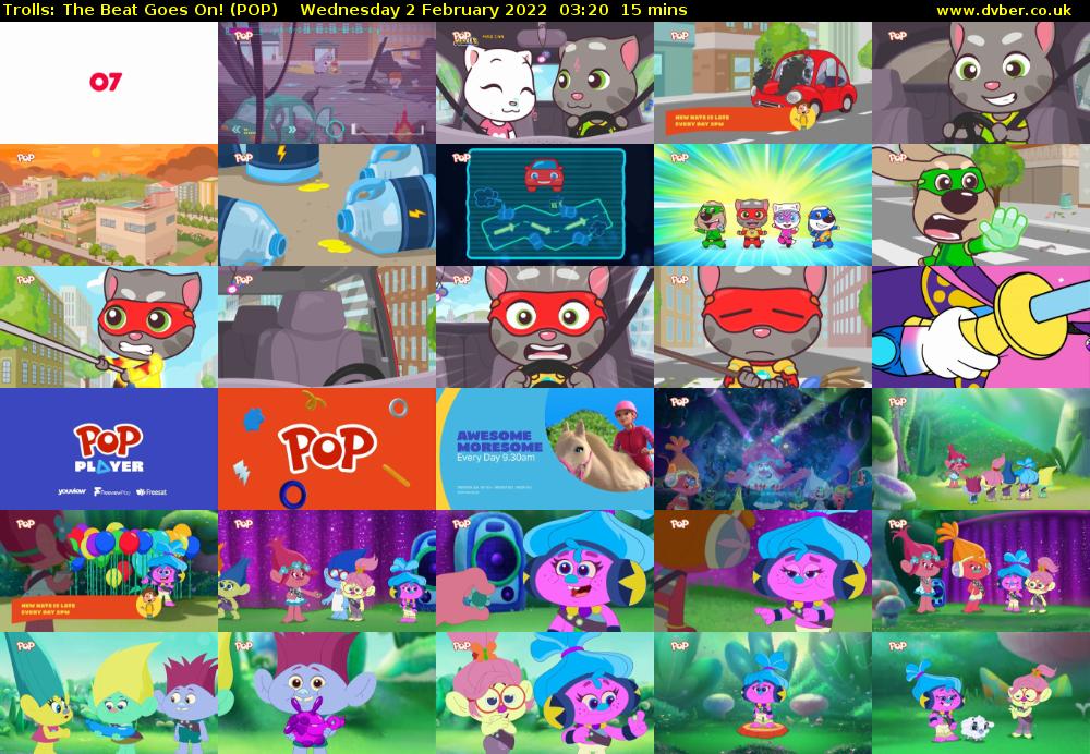 Trolls: The Beat Goes On! (POP) Wednesday 2 February 2022 03:20 - 03:35