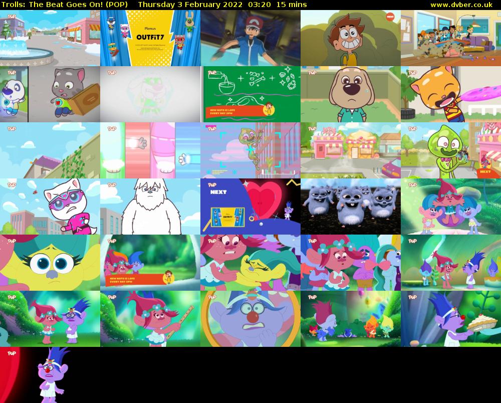Trolls: The Beat Goes On! (POP) Thursday 3 February 2022 03:20 - 03:35