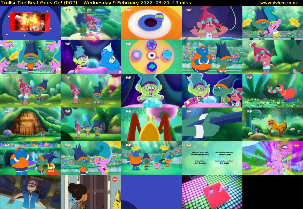 Trolls: The Beat Goes On! (POP) Wednesday 9 February 2022 03:20 - 03:35