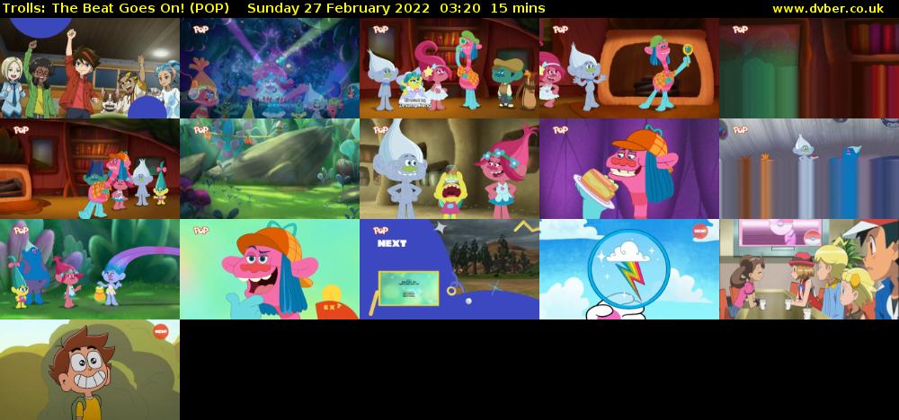 Trolls: The Beat Goes On! (POP) Sunday 27 February 2022 03:20 - 03:35