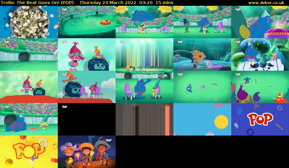 Trolls: The Beat Goes On! (POP) Thursday 24 March 2022 03:20 - 03:35