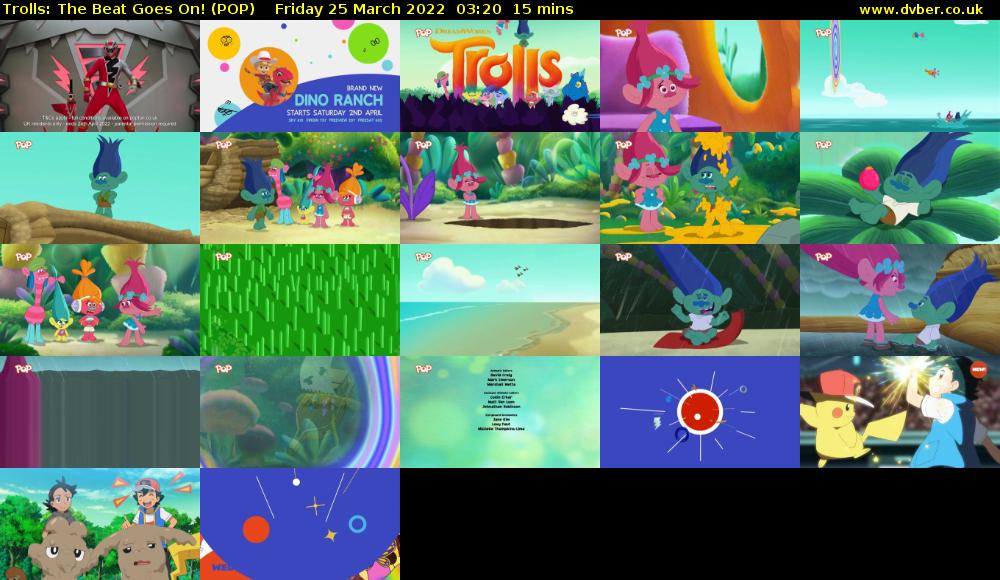 Trolls: The Beat Goes On! (POP) Friday 25 March 2022 03:20 - 03:35