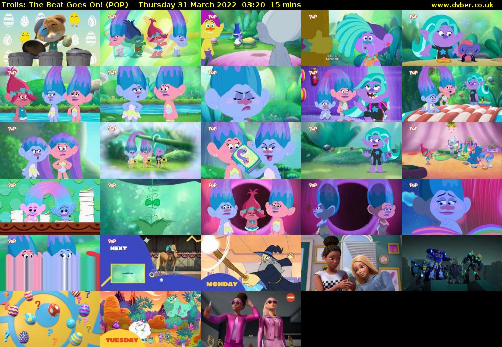 Trolls: The Beat Goes On! (POP) Thursday 31 March 2022 03:20 - 03:35