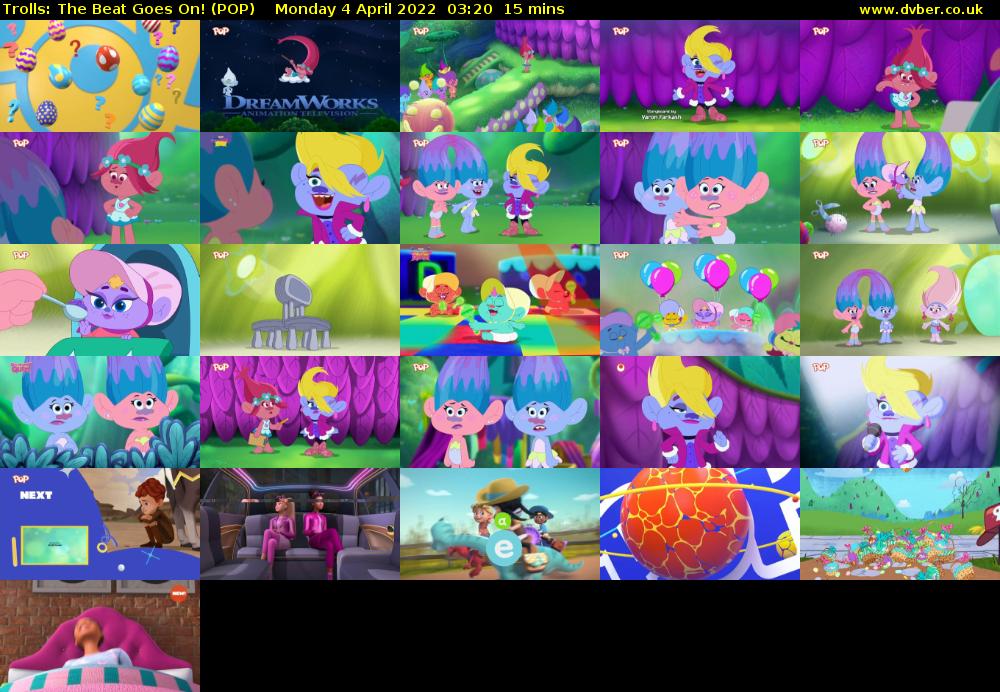Trolls: The Beat Goes On! (POP) Monday 4 April 2022 03:20 - 03:35