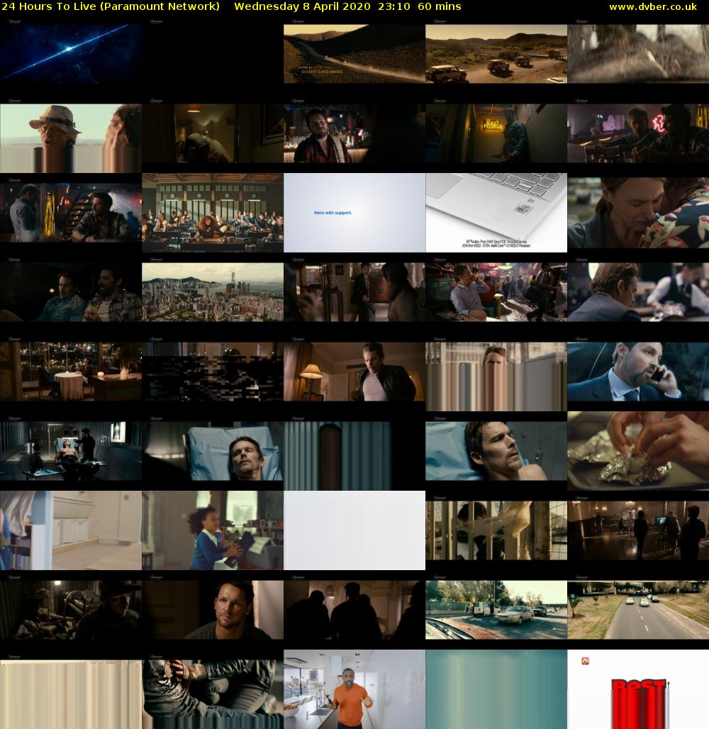 24 Hours To Live (Paramount Network) Wednesday 8 April 2020 23:10 - 00:10