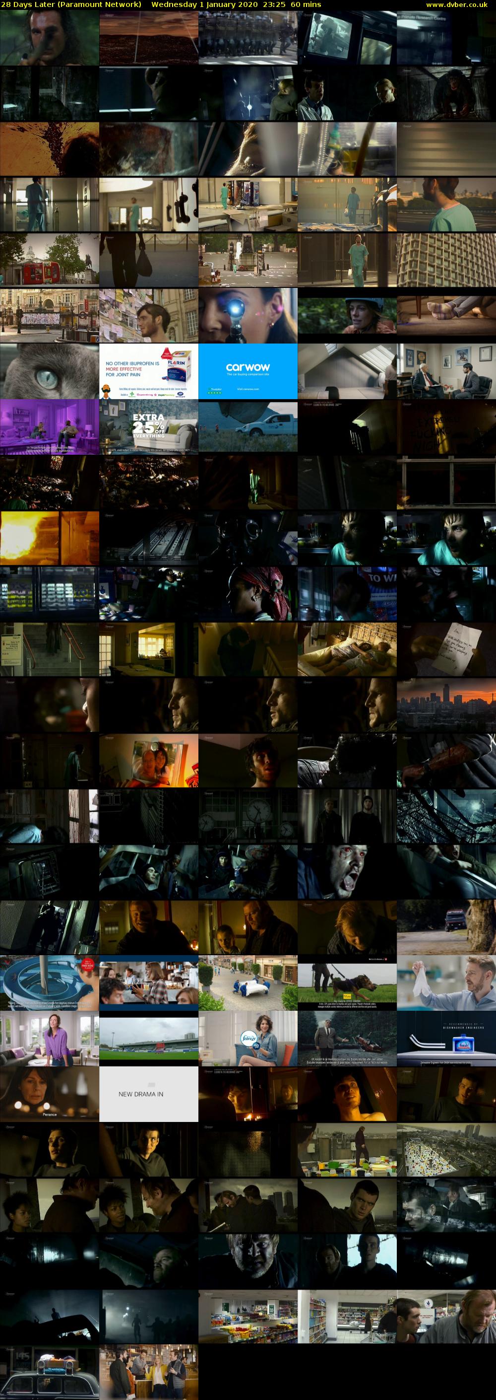 28 Days Later (Paramount Network) Wednesday 1 January 2020 23:25 - 00:25