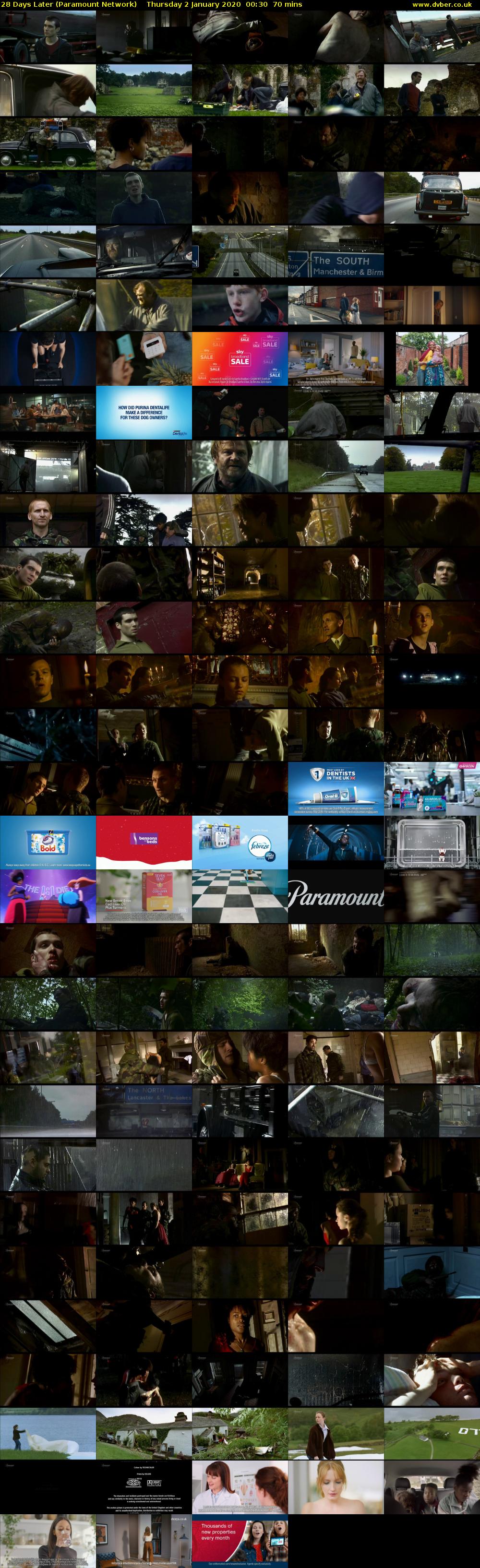28 Days Later (Paramount Network) Thursday 2 January 2020 00:30 - 01:40