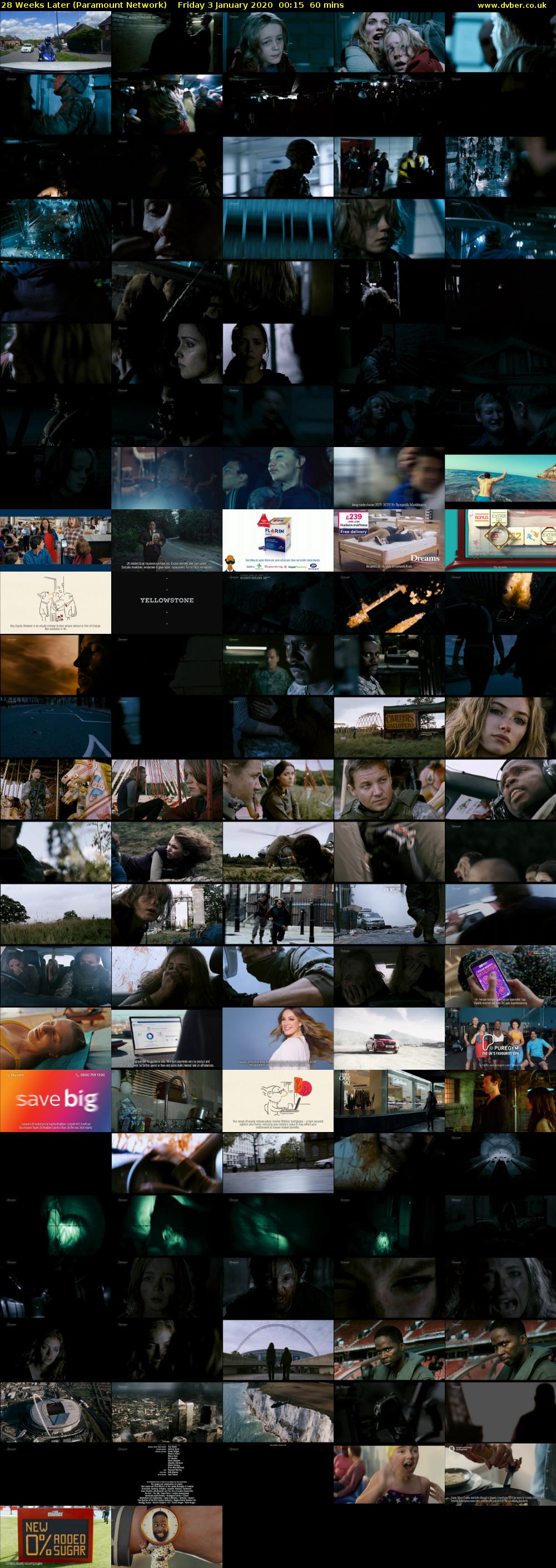28 Weeks Later (Paramount Network) Friday 3 January 2020 00:15 - 01:15