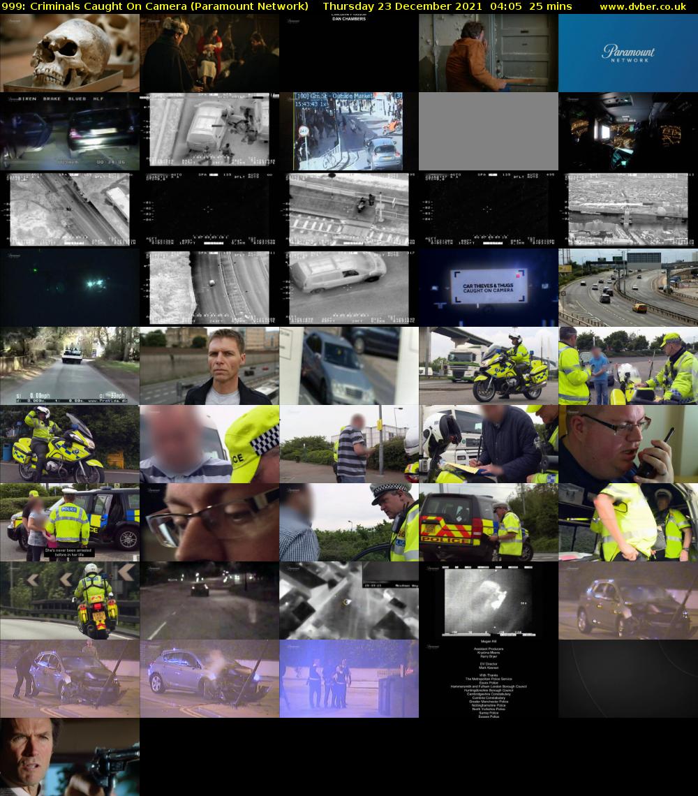 999: Criminals Caught on Camera (Paramount Network) Thursday 23 December 2021 04:05 - 04:30