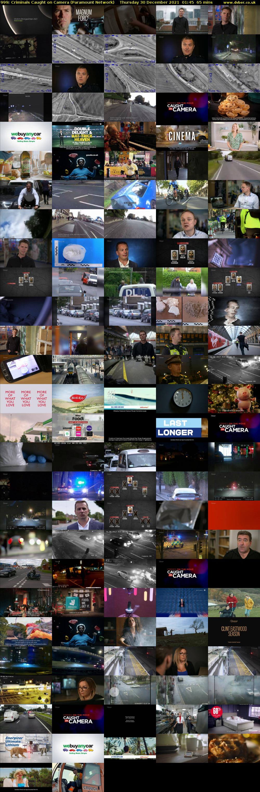 999: Criminals Caught on Camera (Paramount Network) Thursday 30 December 2021 01:45 - 02:50