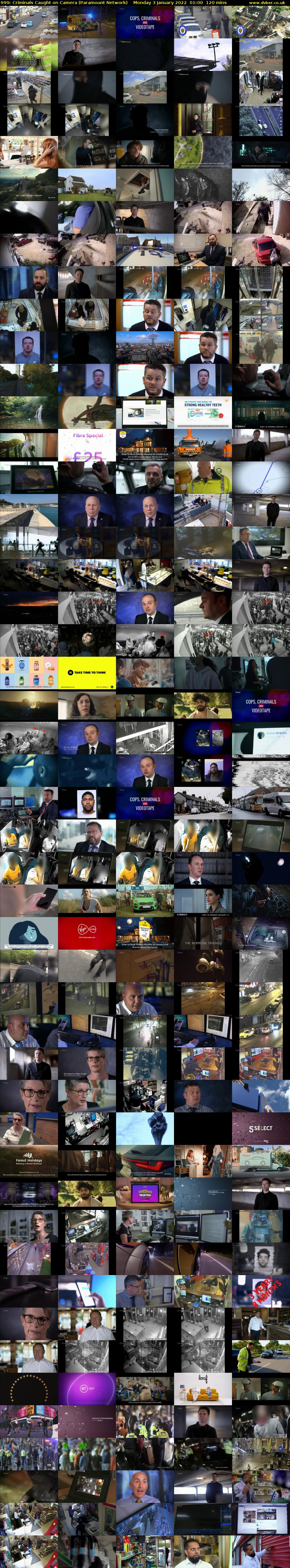 999: Criminals Caught on Camera (Paramount Network) Monday 3 January 2022 01:00 - 03:00