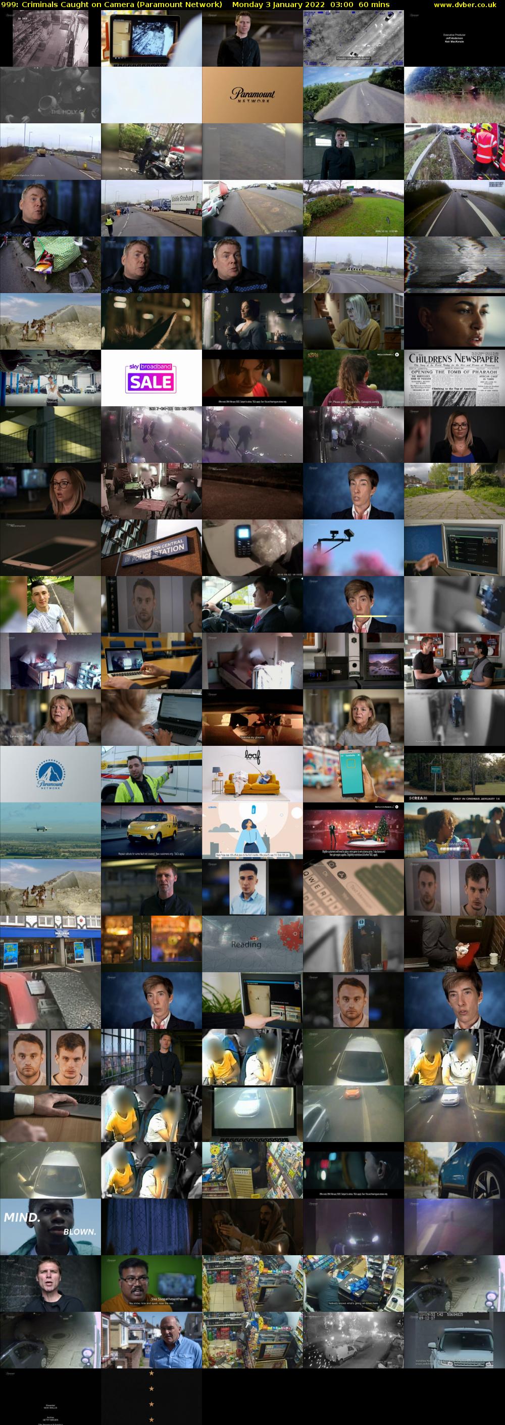 999: Criminals Caught on Camera (Paramount Network) Monday 3 January 2022 03:00 - 04:00