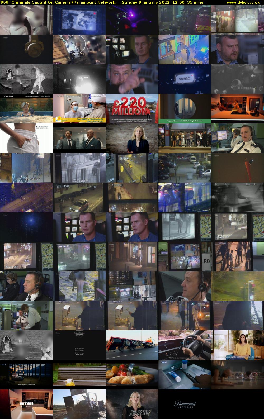 999: Criminals Caught on Camera (Paramount Network) Sunday 9 January 2022 12:00 - 12:35
