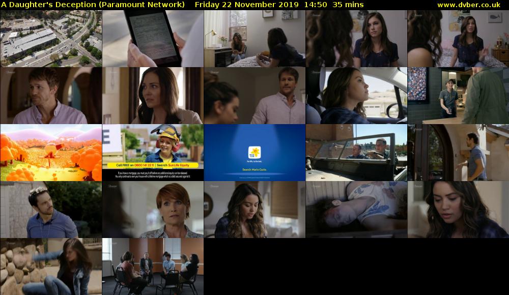 A Daughter's Deception (Paramount Network) Friday 22 November 2019 14:50 - 15:25