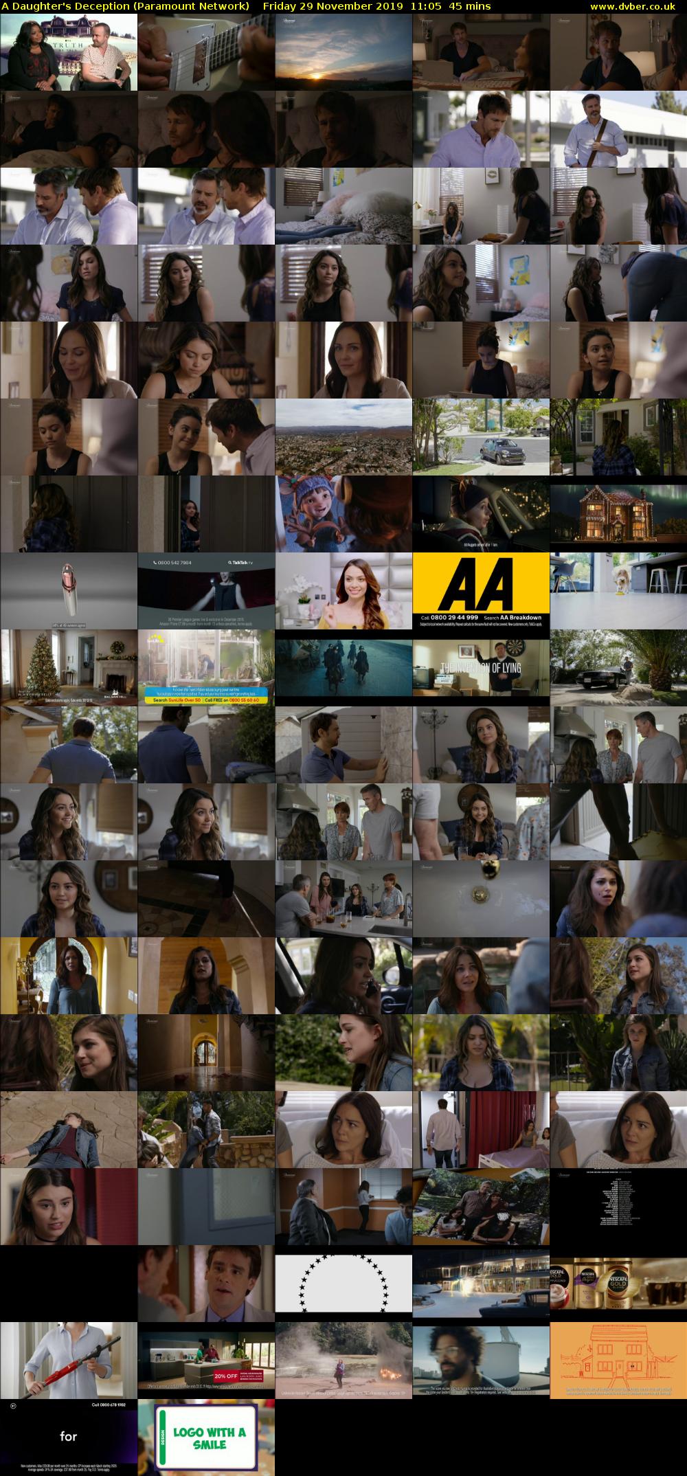 A Daughter's Deception (Paramount Network) Friday 29 November 2019 11:05 - 11:50